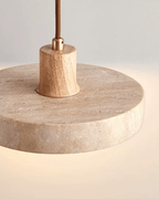 Marceline | Elegant Travertine Ceiling Pendant