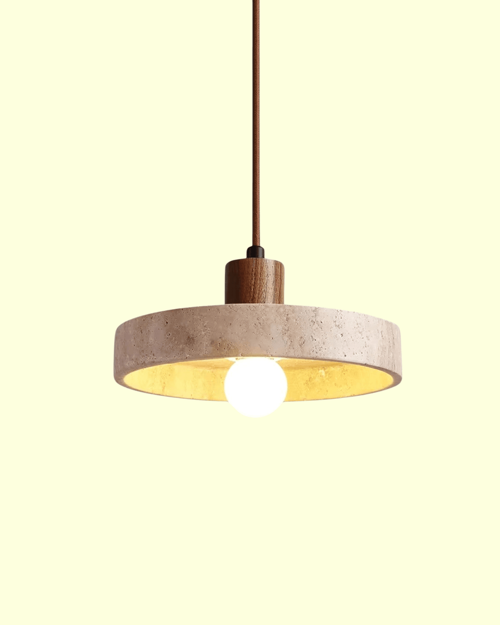 Marceline | Elegant Travertine Ceiling Pendant